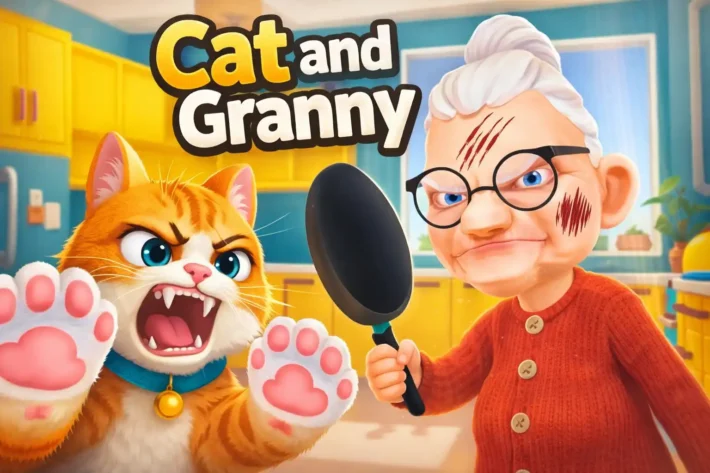 Cat and Granny – Funny Escape Adventure
